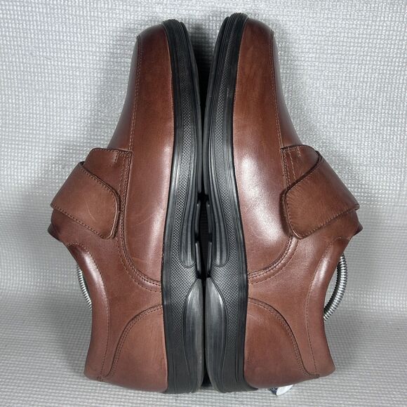 Anodyne No. 28 Mens Size12 Xtra Wide Casual Brown Leather Diabetic Shoes Straps - Picture 6 of 10